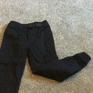 Boys black cargo pants